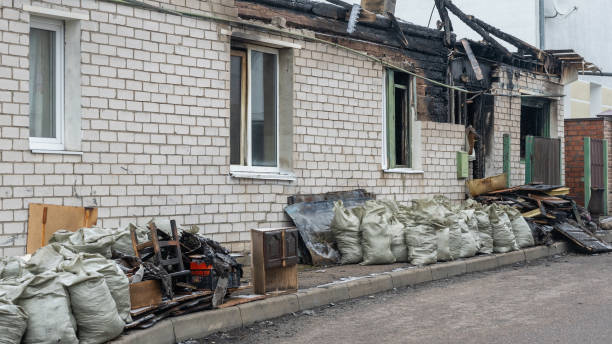 Professional Fire Damage Removal technician working in Nerstrand, MN